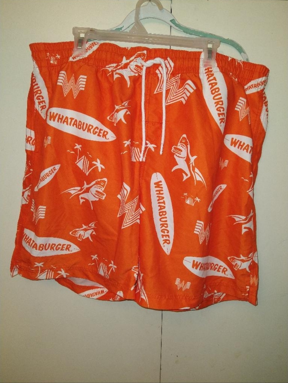 Whataburger Mesh Lined Swim Trunks Men's sz 2XL